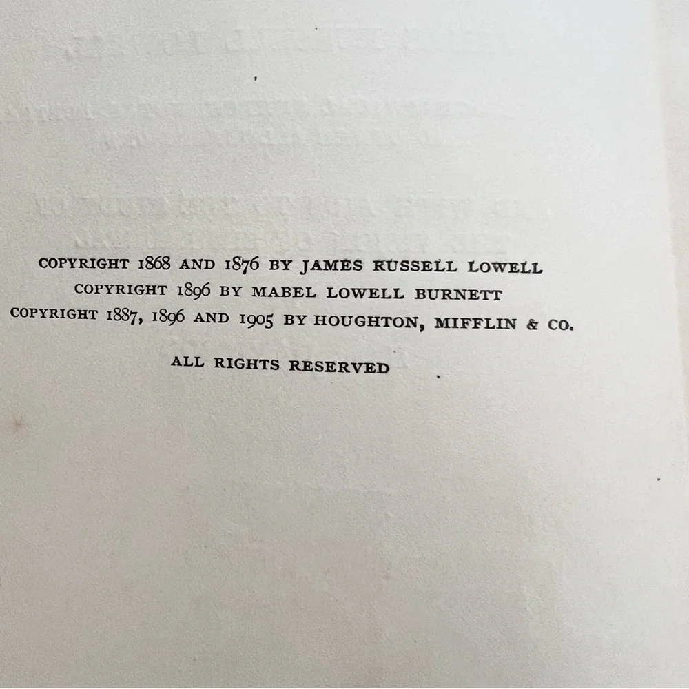 1905 The‎ Vision of Sir Launfal and Other Poems - Antique Illustrated Book